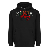 Black Santa baby Heavyweight Hoodie - BarkalooDesign