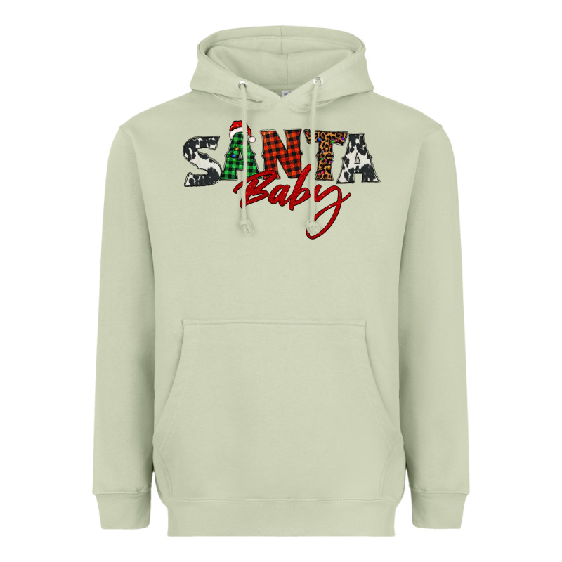 Santa Baby Heavyweight Hoodie by BarkalooDesign | Teevron