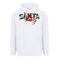 White Santa baby Heavyweight Hoodie - BarkalooDesign