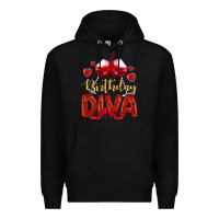 Black birthday diva Premium Hoodie - MaliasSmallBusiness
