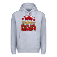 Heather Grey birthday diva Premium Hoodie - MaliasSmallBusiness