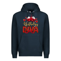 Navy birthday diva Premium Hoodie - MaliasSmallBusiness