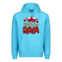Ocean Blue birthday diva Premium Hoodie - MaliasSmallBusiness