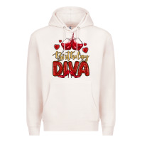 Pale Pink birthday diva Premium Hoodie - MaliasSmallBusiness