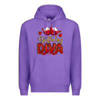Purple birthday diva Premium Hoodie - MaliasSmallBusiness