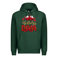 Sports Green birthday diva Premium Hoodie - MaliasSmallBusiness