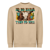 Mushroom do no harm take no bull western Heavyweight Sweatshirt - texasbilliewilder