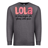 Charcoal Heather lola in every season, she shines with grace Premium Sweatshirt - MaliasSmallBusiness