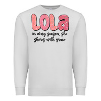 Dove Grey lola in every season, she shines with grace Premium Sweatshirt - MaliasSmallBusiness