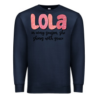 Navy lola in every season, she shines with grace Premium Sweatshirt - MaliasSmallBusiness