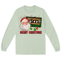 Matcha Merry christmas santa cassette Long Sleeve Tee - FaDigitalArtStudio