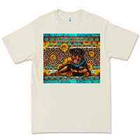 Bone Rottweiler with western background Premium Tee - Artiststas