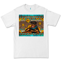 White Rottweiler with western background Premium Tee - Artiststas