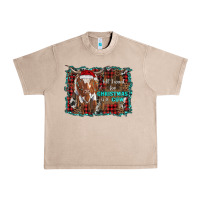 French Oak all i want for christmas is a cow longhorn Urban Heavy Tee - RanaPortraitStore