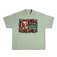 Oil Green all i want for christmas is a cow longhorn Urban Heavy Tee - RanaPortraitStore