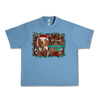 Pebble Blue all i want for christmas is a cow longhorn Urban Heavy Tee - RanaPortraitStore