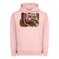 Pigment Salmon Merry Christmas Urban Hoodie - SublimationCraftShop