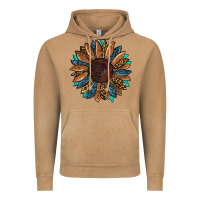 Vintage Camel Fall Tooled Leather Sunflower Vintage Hoodie - RanaPortraitStore