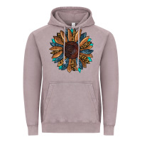 Vintage Zinc Fall Tooled Leather Sunflower Vintage Hoodie - RanaPortraitStore