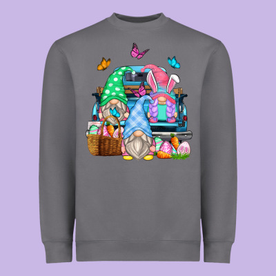 Easter Farm Truck Heavyweight Sweatshirt Designed By Zillion Design Studio