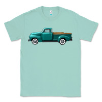 Seafoam western truck left side view Classic Tee - FaDigitalArtStudio