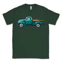 Sports Green western truck left side view Classic Tee - FaDigitalArtStudio
