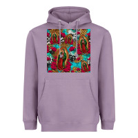 Lavender lady of guadalupe western seamless Heavyweight Hoodie - Jasminsmagicworld