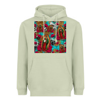 Matcha lady of guadalupe western seamless Heavyweight Hoodie - Jasminsmagicworld