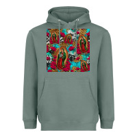 Sage lady of guadalupe western seamless Heavyweight Hoodie - Jasminsmagicworld