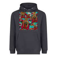 Smoke lady of guadalupe western seamless Heavyweight Hoodie - Jasminsmagicworld