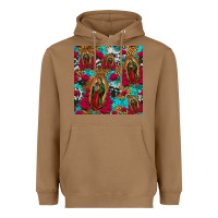Toasted Coconut lady of guadalupe western seamless Heavyweight Hoodie - Jasminsmagicworld