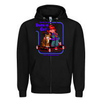 Black Caring For Your Demon Cat Tshirt Zipper Hoodie - Bettercallsaul