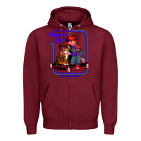 Burgundy Caring For Your Demon Cat Tshirt Zipper Hoodie - Bettercallsaul
