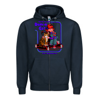 Navy Caring For Your Demon Cat Tshirt Zipper Hoodie - Bettercallsaul