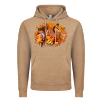 Vintage Coffee Fall sneaker and heel afro woman Vintage Hoodie - RanaPortraitStore