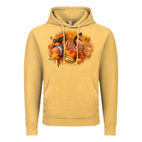 Vintage Mustard Fall sneaker and heel afro woman Vintage Hoodie - RanaPortraitStore