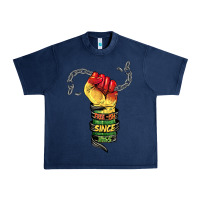 Navy free ish since 1865 Urban Heavy Tee - BarkalooDesign