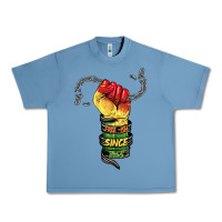 Pebble Blue free ish since 1865 Urban Heavy Tee - BarkalooDesign