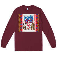 Burgundy party in the usa Long Sleeve Tee - HRA Design Shop