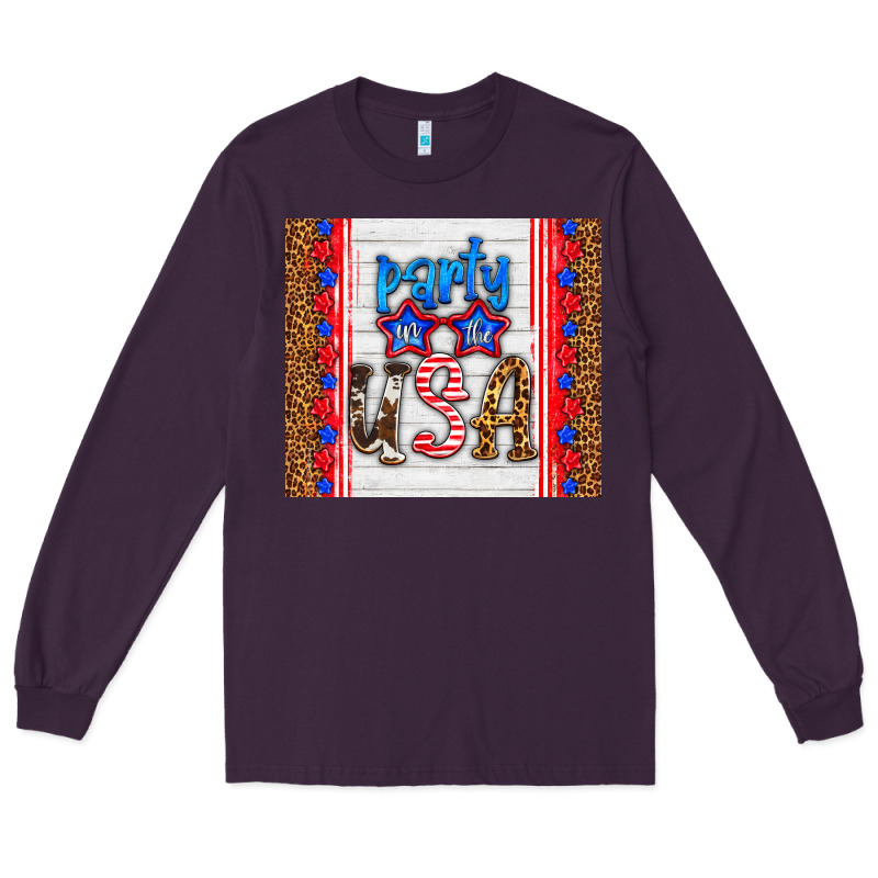 Party In The Usa Long Sleeve Tee by HRA Design Shop | Teevron