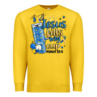 Lemon down syndrome jesus fills my cup Premium Sweatshirt - MaliasSmallBusiness