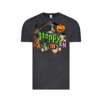 Vintage Black happy halloween farm animals Vintage Tee - Zillion Design Studio