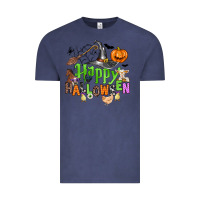 Vintage Denim happy halloween farm animals Vintage Tee - Zillion Design Studio