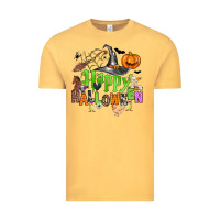 Vintage Mustard happy halloween farm animals Vintage Tee - Zillion Design Studio