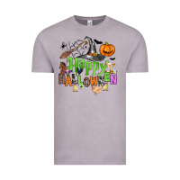 Vintage Zinc happy halloween farm animals Vintage Tee - Zillion Design Studio