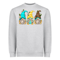 Heather Grey daisy gnomes Heavyweight Sweatshirt - Zillion Design Studio