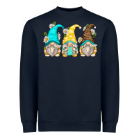 Navy daisy gnomes Heavyweight Sweatshirt - Zillion Design Studio