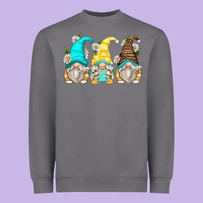 Daisy Gnomes Heavyweight Sweatshirt Designed By Zillion Design Studio
