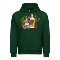 Forest Green mexican tequila gnomes guitar roses cactus serape Urban Hoodie - Artiststas