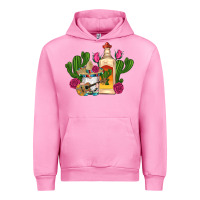 Fuchsia Pink mexican tequila gnomes guitar roses cactus serape Urban Hoodie - Artiststas